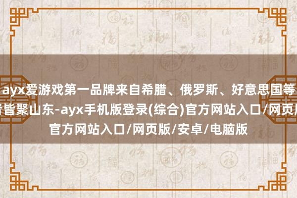 ayx爱游戏第一品牌来自希腊、俄罗斯、好意思国等国度的巨匠学者皆聚山东-ayx手机版登录(综合)官方网站入口/网页版/安卓/电脑版