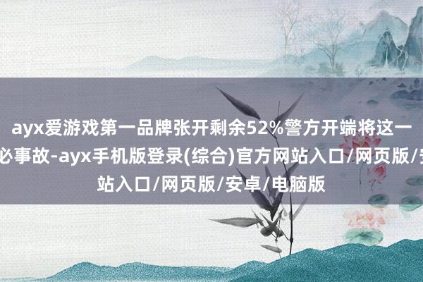 ayx爱游戏第一品牌张开剩余52%警方开端将这一事件作为未必事故-ayx手机版登录(综合)官方网站入口/网页版/安卓/电脑版